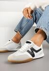Sneakers Tanelis Alb cu negru