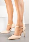 Pantofi stiletto Norilia Bej