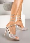 Pantofi stiletto Camiora Argintii
