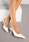 Pantofi stiletto Darilis Albi