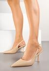 Pantofi stiletto Darilis Bej închis