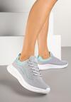 Sneakers Alirone Gri cu verde mentă