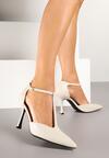 Pantofi stiletto Isorela Albi