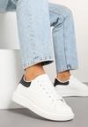 Sneakers Elanireth Alb cu negru