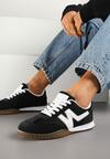 Czarne Sneakersy Klasyczne Tenisówki Istia