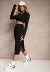 Czarna Ołówkowa Spódnica High Waist Velzia