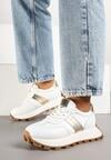 Sneakers Efalorena Alb cu auriu