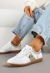 Sneakers Ollisena Alb cu auriu