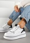 Sneakers Udivoria Alb cu negru