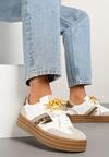 Sneakers Nasalle Alb cu maro