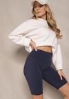 Granatowe Szorty Kolarki High Waist Basalla