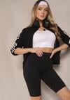 Czarne Szorty Kolarki High Waist Basalla