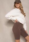 Brązowe Szorty Kolarki High Waist Basalla