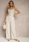 Pantaloni Edilisea Bej deschis