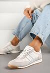 Sneakers Nasnella Gri cu alb