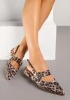 Pantofi cu toc Pollime Imprimeu leopard