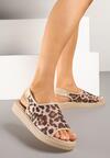 Sandale Hirmoi Imprimeu leopard