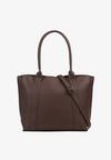 Brązowa Duża Torebka Tote w Stylu Casual Firpio