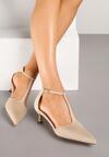 Pantofi cu toc Liliora Bej