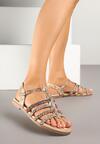 Sandale Ronevera Print piele de șarpe