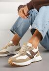 Sneakers Jenaviella Bej închis
