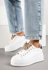Sneakers Lenori Alb cu negru
