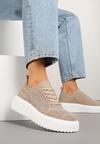 Sneakers Ellisara Bej închis