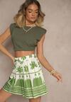 Pantaloni scurți Evironia Alb cu verde