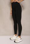 Czarne Basicowe Legginsy High Waist Tofelia