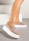 Pantofi casual Nilovira Bej