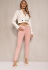 Różowe Spodnie Skinny Winvienne