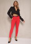 Czerwone Spodnie Skinny Winvienne