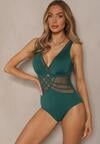 Costum de baie Folore Verde închis