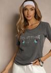 T-shirt Savetelle Gri închis