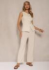 Pantaloni Linariena Bej deschis