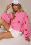 Fuksjowa Bluza z Bawełną w Serca Xiriana