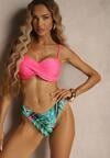Fuksjowe Bikini 3-częściowe Biustonosz z Wiązaniem Majtki Figi i Bokserki Vinalle