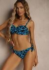 Niebieskie Bikini 3-częściowe Biustonosz i Majtki Figi w Dwóch Wariantach Milanisse