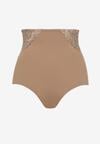 Ciemnobeżowe Majtki Modelujące High Waist Savirolle