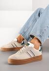 Sneakers Bej cu verde