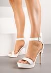 Pantofi stiletto Nilaurea Albi