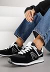 Czarno-Białe Sneakersy Ozdobione Geometrycznym Motywem Rilenessa