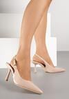 Pantofi stiletto Bej