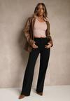 Czarne Jeansy High Waist z Szeroką Nogawką Riloresa