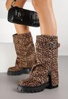 Botine Lelune Imprimeu leopard