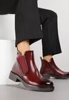 Botine Meralie Bordo