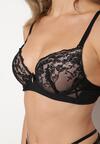 Sutien Amirio Negru cu roz