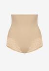 Beżowe Majtki Modelujące High Waist Emiree
