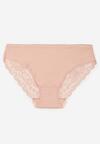 Różowe Majtki Figi z Koronkowymi Wstawkami Amiora