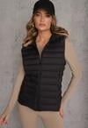 Czarna Przejściowa Kamizelka z Pikowaniem i Kapturem Neatwenna